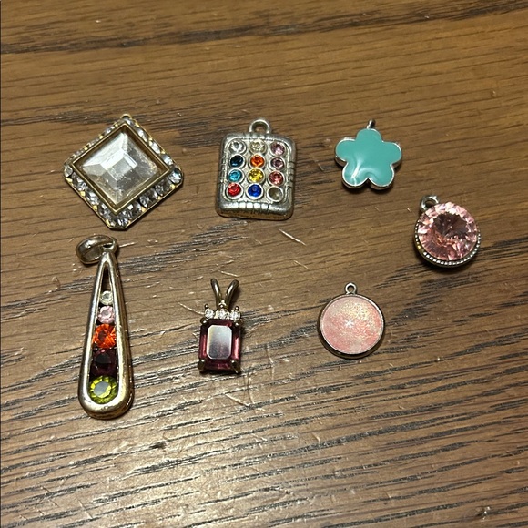unknown Jewelry - Lot of Colorful Charm Set with Gem Accents